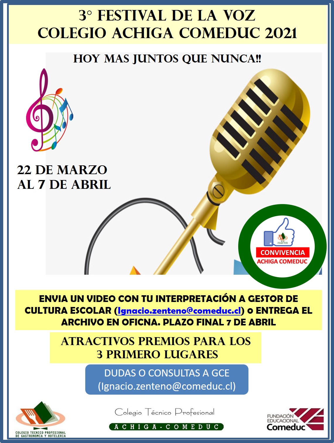 Festival de la Voz Achiga Comeduc 2021