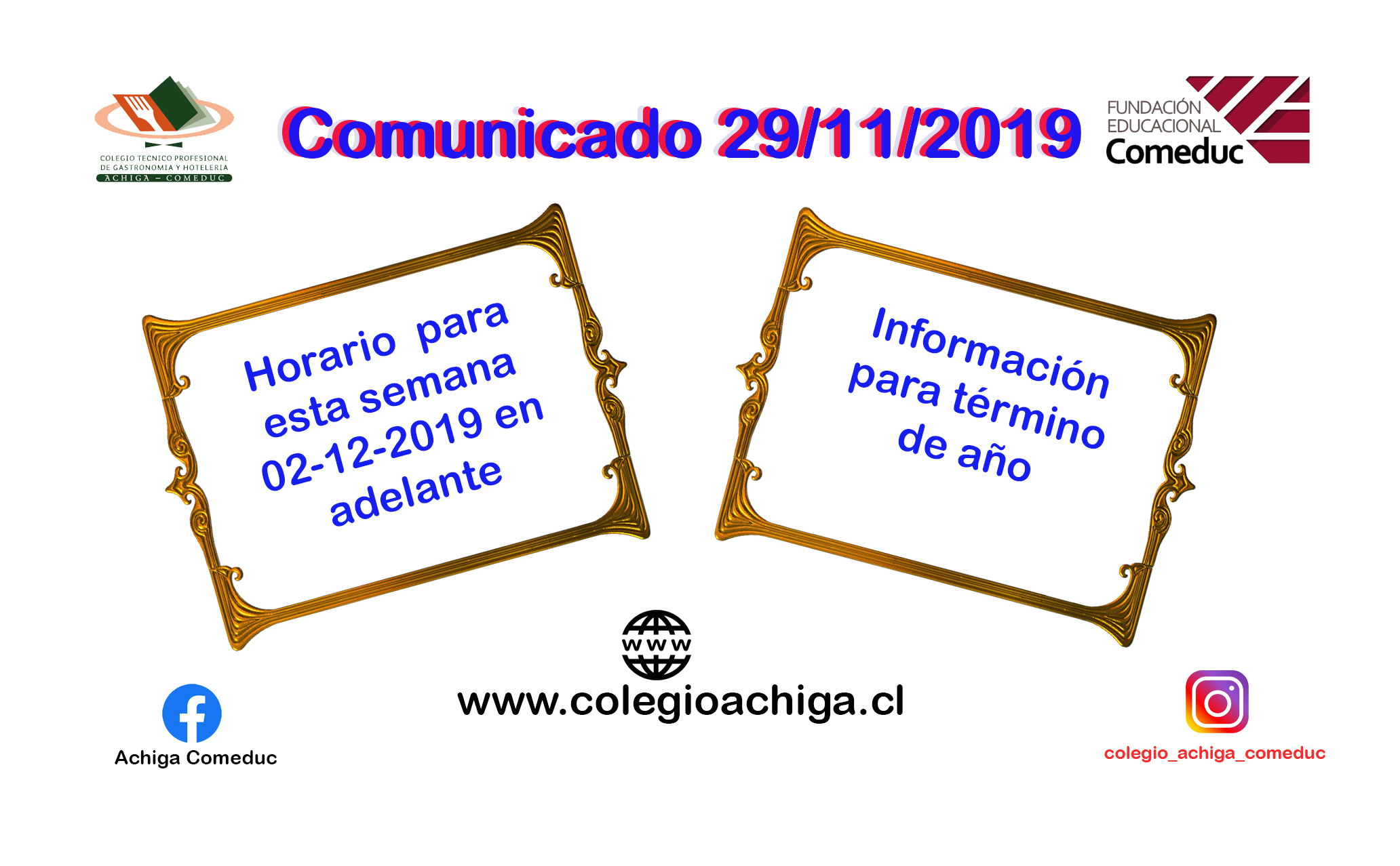 Comunicado 29/11/2019