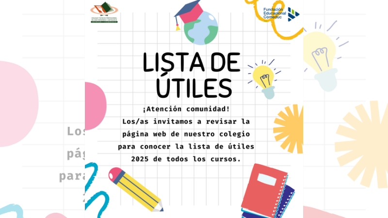 listas de útiles